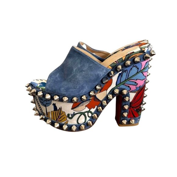 CHRISTIAN LOUBOUTIN MASSIVACTIC 160 SPIKE PLATFORM SANDALS 5/35 NEW SOLD OUT - Picture 2 of 8